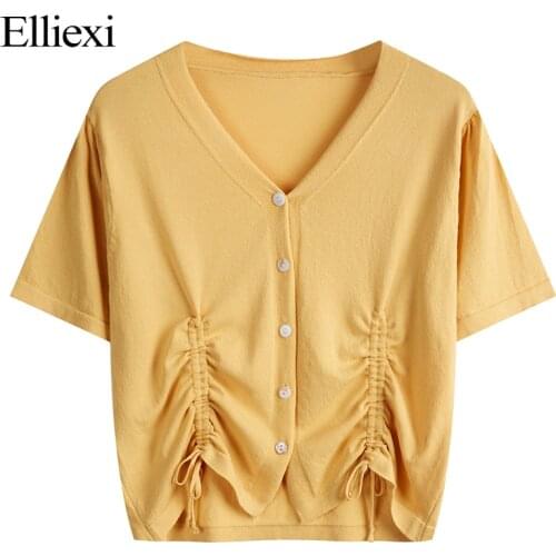 ELLIEXI Short Sleeve Shirts For Women