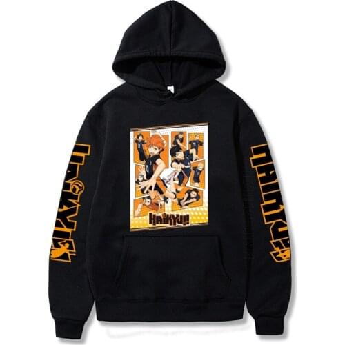 Anime Haikyuu Hoodies Kuroo Anime Bokuto Shoyo Volleyball Hoodies Sweatshirt Men Hoodie Fashion Designer Streetwear