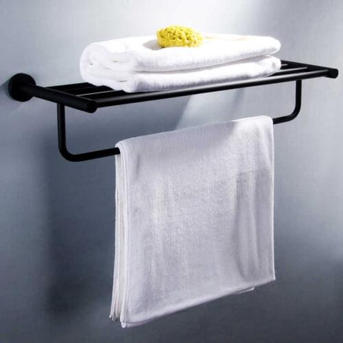 Towel hook attached to bathroom towel cover black stainless steel bar towel rail matte black towel