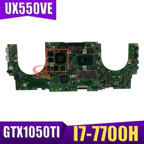 Ux550V for ASUS ZenBook Pro UX550 UX550VD UX550VE UX550VW laptop motherboard mainboard test OK I7-7700H cpu GTX1050TI/4G 16GB