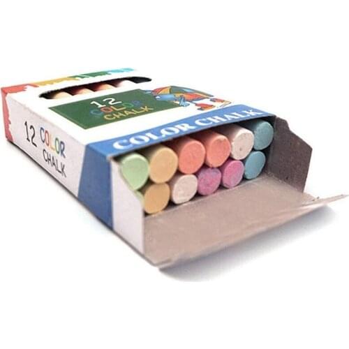 PPYY-Coloured Chalk for Blackboard and Street Childrens and Teachers Chalk 60Pcs