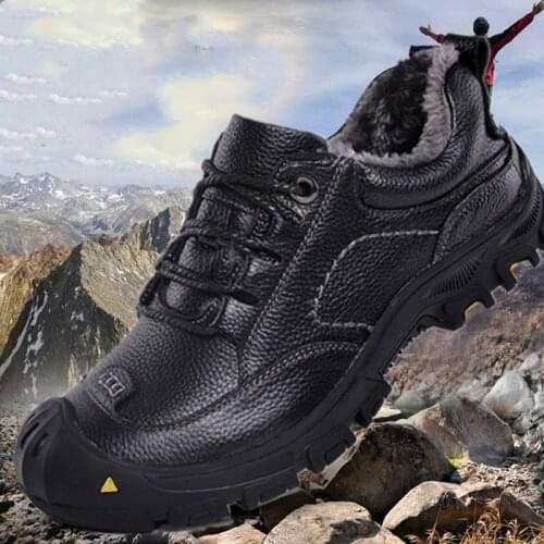 Men Snow Shoes Warm Comfortable Winter High Quality Ankle Boots 2021 New Fashion Mens Shoes Plush Warm Outdoor Hiking Footwear
