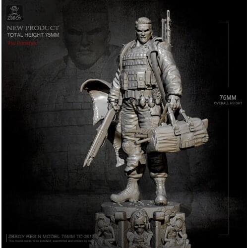 75mm Resin model kits figure self-assembled TD-2517