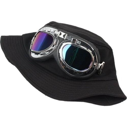 NEW arrival men women Pilot Glass cotton baseball cap Snapback with glasses Baseball Caps