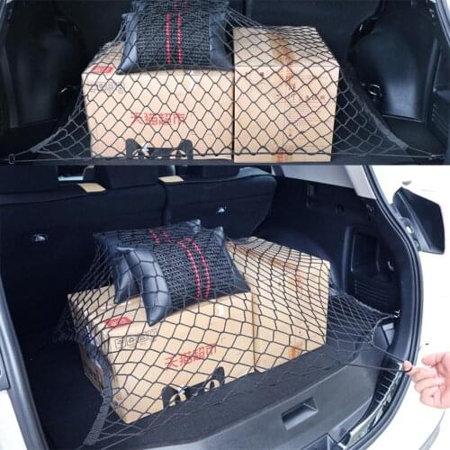 Car Organizer Car Trunk Rear Cargo Net Organizer Net Protector For RAV4 2014-16 Rear Back Cargo Trunk Storage Luggage Net Holder