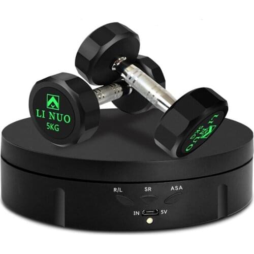 Photography 360 Degree Round Auto Rotating Remote Automatically Turntable Jewelry Display Stand Base for Photo Studio Shooting