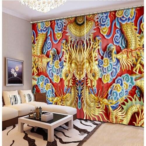 Relief curtains European 3D Curtains angel design Curtains For Living Room Bedroom Blackout curtain