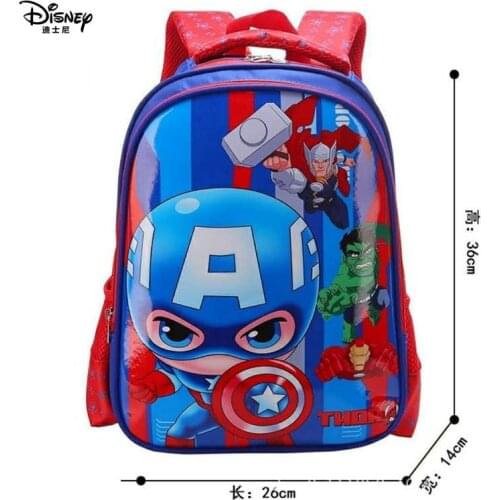 Disney Avengers Schoolbags car Spiderman New Baby Characters Children Cartoon Bags Backpacks Reduced Airbags