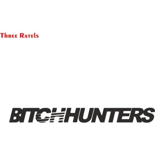 Three Ratels FTZ-1235 Bitchhunters JDM Decals Stickers Japanese Car Headlight Hood Reflective Decor
