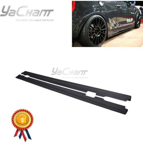 Carbon Fiber Fiber Glass Side Skirt Underboard Extension Fit For 2014-2020 F55 F56 S Dl AG Style Side Skirt Underboard Extension