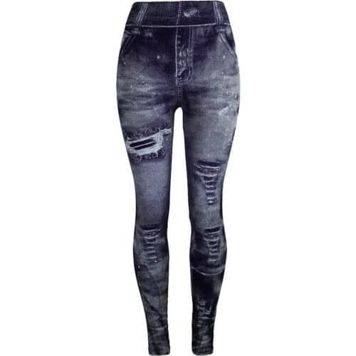 Womens Jeans Bottom Pants Coloured Hip-up Super Bomb Slim Nine-minute Pants Jegging Jeans Slim Fashion Jeggings Leggings