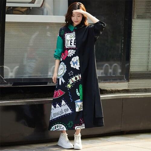 Oladivi Overiszed Women Plaid Shirt Dress Big Plus Size Women Casual Loose Midi Dresses Ladies Long Top Tunics Summer New s12