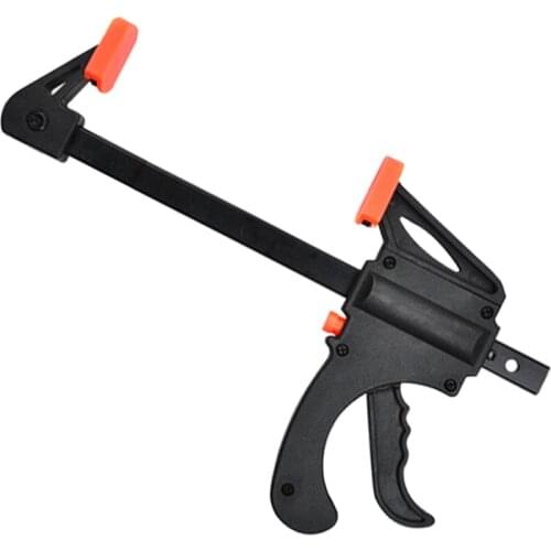 4 Inch Wood WorkingSpreader Work Bar Clamp F Clamp Gadget Tool DIY Hand Speed Squeeze Quick Ratchet Release Clip Kit fixed