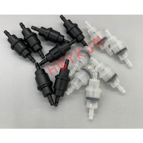 5Pcs One Way Valve Plastic Ink Tube Connector Non-return Hose Pipe Valves For Eco Solvent Allwin Flora Xuli Uv Flatbed Printer