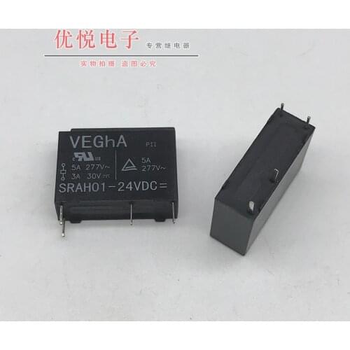 50pcs Brand new original SRAH01-24VDC The 24 V 4-pin relay can replace hf43f g5nb JZC