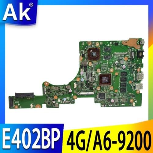 Akemy 90NB0E50-R00040 Laptop Motherboard For Asus E402BP E402B Notebook mainboard test OK A6-9200 CPU 4GB RAM (V2G)