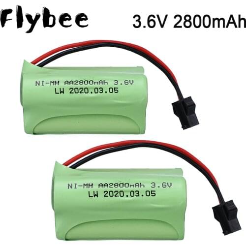 3.6v Battery AA 2800mah Ni-mh rechargeable Batteries Pack for RC car Remote control electric toys car electric tools model car