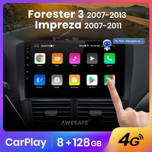 AWESAFE PX9 For Subaru Forester 3 SH 2007-2013 Impreza 2007-2011 Car Radio Multimedia Video Player Navigation GPS DVD Android 10
