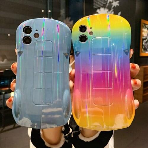Colorful Sports Car Model TPU Phone Case for IPhone 12 11 Pro Max Mini X XS XR XSMAX 8 7 Plus 2020 SE Protective Back Cover Case
