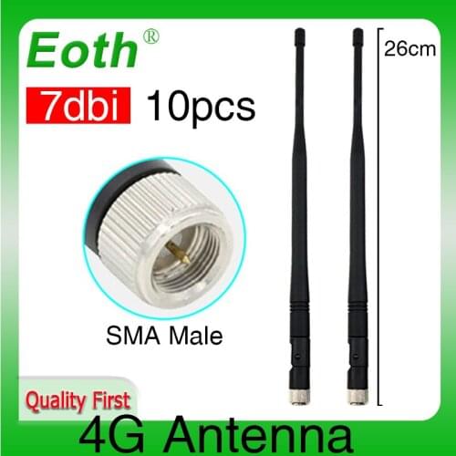 4g antenna antena 4g cellular booster car para modem 10PCS sma 3g hf telephone longo alcance signal router lte gsm carro