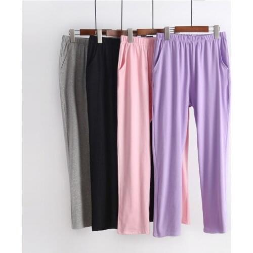 Cotton comfortable trousers Qiuyi Qiuku autumn and winter home service womens pajamas pajamas can be worn outside