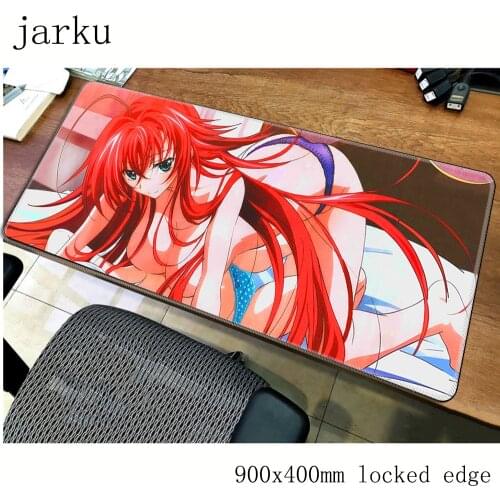 High school dxd mousepad gamer 900x400X3MM gaming mouse pad large locrkand notebook pc accessories laptop padmouse ergonomic mat