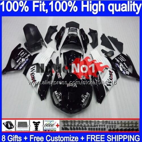 Injection For KAWASAKI ZX-14R ZX14R 12 13 14 15 16 17 White west 87MC.53 ZZR1400 ZX 14R 2012 2013 2014 2015 2016 2017 Fairing