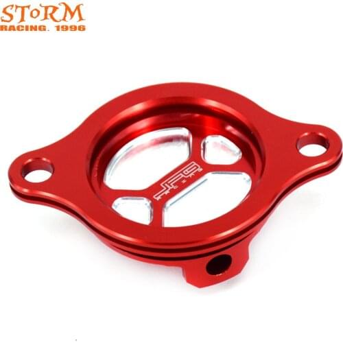 CNC RED Billet Motorcycle Engine Oil Plug Filter Cover Cap For HONDA CRF450R CRF 450R 2002-2008 CRF450X CRF 450X 2005-2016