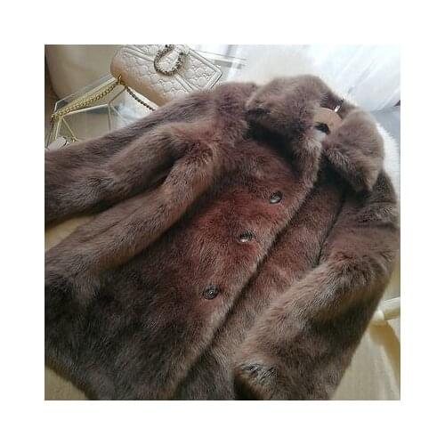 2020 New Style High-end Fashion Women Faux Fur Coat S108