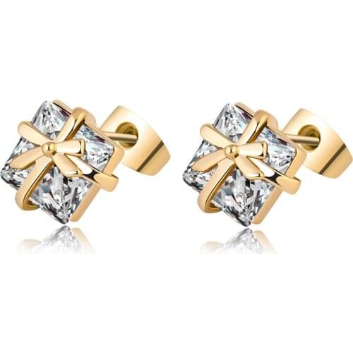 Hot Selling Multicolour AAA Cubic Zirconia Fashion Earrings for Women Girl gift Shape Stud Earrings design Jewelry Wholesale