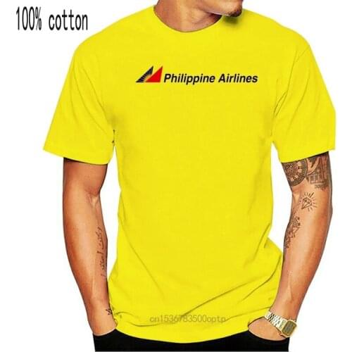 2018 New Arrival MenS Fashion Philippine airlines shirt vintage logo filipino Classic Tops Tee Shirts
