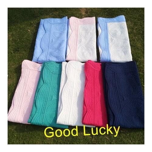 30pcs/lot new arrival wholesale blanks monogram baby quilt blanket crib Heirloom personalize baby blanket 100% cotton