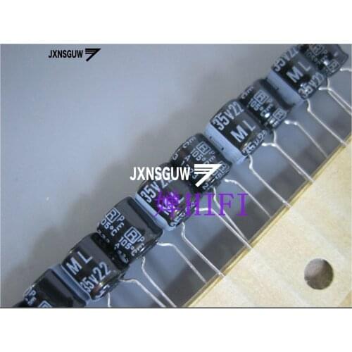 20PCS NEW RUBYCON ML 35V22UF 6X7MM Aluminum electrolytic capacitors 22uF/35v 105 degrees 22UF 35V