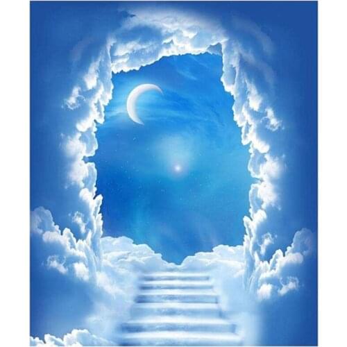 Full Square 5d round Diamond Mosaic Scenic Diamond Painting Paradise Diamond Embroidery Cross Stitch Picture Of Rhinestones