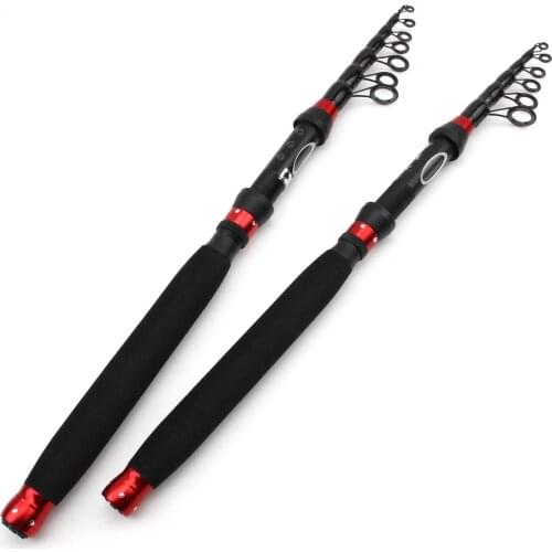 1.8m2.1m2.4m2.7m3.0m Carbon M power lure 10-50g Portable Telescopic Fishing Rod Spinning Fish Hand Fishing Tackle Sea Rod pesca