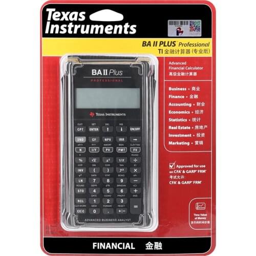 Ti BAII Plus Professional 10 Digits Led Calculatrice Calculadora Financial Calculations Students Financial Calculator
