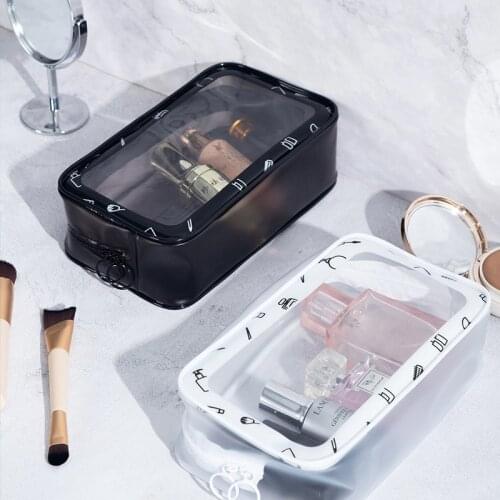 Transparent Waterproof Cosmetic Bag Multifunctional Toiletries Storage Necessary Container Home Organizing Supplies Accessories