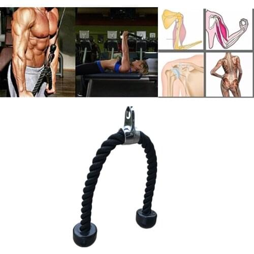 Adjustable weight Deluxe Tricep Rope Pull Down Easy to Grip & Non Slip Fitness Tricep Rope arm blaster arm trainer for Man Sport