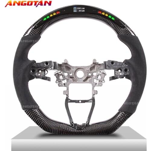 Steering Wheel Fit For Honda accord 9th 2013-2017 Carbon Fiber LED Itlay Alcantara Car Steering Wheel