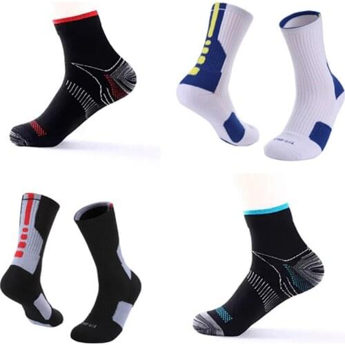 USHINE Unisex Sports Socks Cycling Basketball Running Sports Socks Hiking Tennis Ski Bicycle Socked EU 39-45