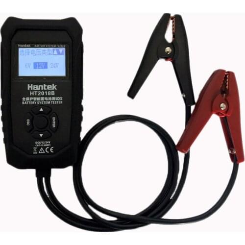 Hantek2018B Battery Tester Supports 6V/12V/24V Start-up Lead-Acid Battery Performance Test Tool Resistance Voltage Analyzer