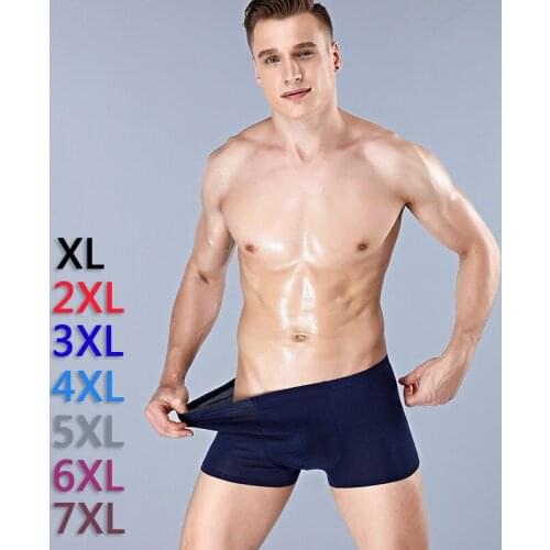 Sold by 5pcs/lot--Fasion High Quality Bamboo Underwear Men overSize Men Boxer Underwear Plus Size Flat Feet Panties NK85