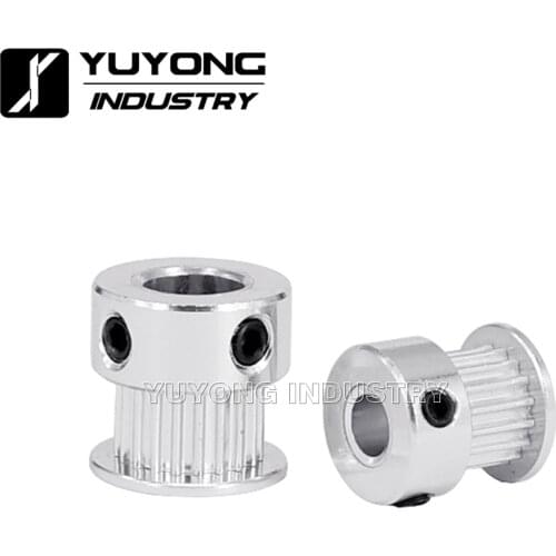 High performance 2GT-20 teeth timing belt pulley with 5mm 6.35mm(Quarter Inch) 8mm bore size free shipping