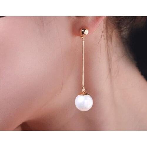 In 2019, the latest design brand imitation pearl earrings simple earrings for women