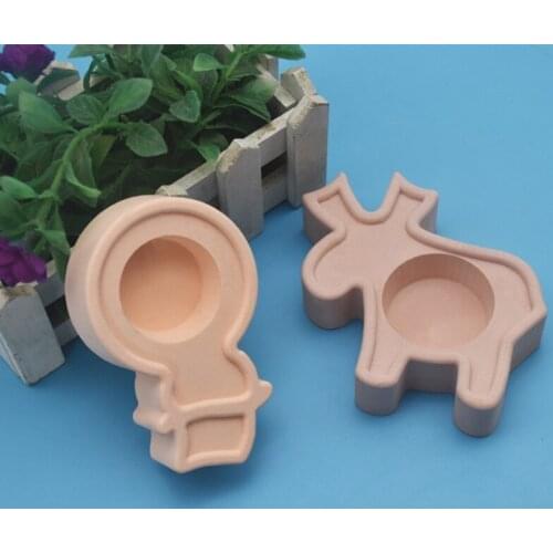 Christmas Candlestick Epoxy Resin Mold Candle Holder Silicone Mould DIY Crafts Jewelry Home Decorations Casting Tool N2UE