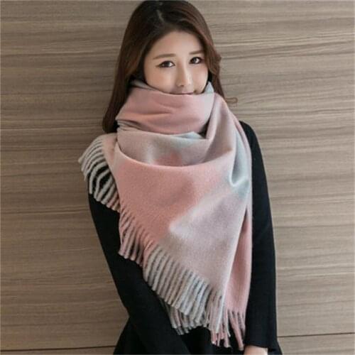2019 spring and autumn winter ladies wild thick warm trend shawl scarf