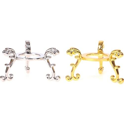 1pcs European Style Metal Display Gemstone Egg Support Base Crystal Ball Stand Office Ornament