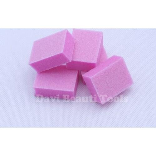 1000PCS/LOT pink mini sponge sanding block emery board nail tools files for nail care Nail Art manicure accessories Freeshipping
