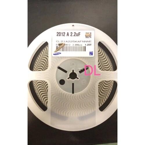 2000PCS/LOT SMD Capacitor 0805 225K X5R 2.2UF 2200nf 25V free shipping