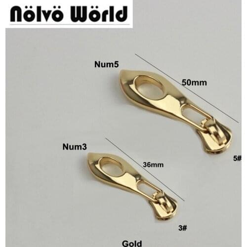 50sets/lot 5# 3# Metal teeth zipper head plus zipper puller slider metal for bags,garments fabric NO.5 metel zipper teeth